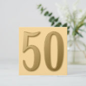 Carte Cinquante c'est de l'or (Debout devant)