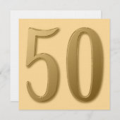 Carte Cinquante c'est de l'or (Devant / Derrière)