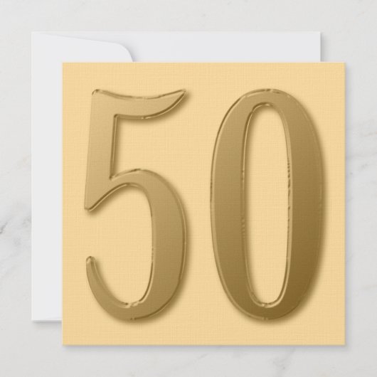 Carte Cinquante c'est de l'or (Devant)