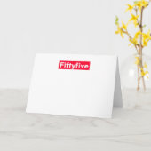 Carte cinquante-cinq ans drôle 55e anniversaire (Fleur jaune)