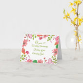 Carte Cinquante-cinquième fleurs religieuses (Fleur jaune)