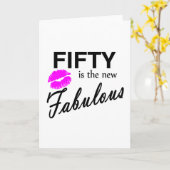 Carte Cinquante est le nouveau fabuleux (Fleur jaune)