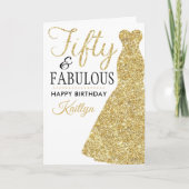 Carte Cinquante et fabuleux 50e anniversaire (Devant)