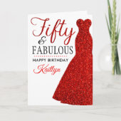 Carte Cinquante et fabuleux 50e anniversaire (Devant)