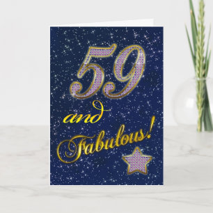 Carte cinquante-neuvième anniversaire pour quelqu'un