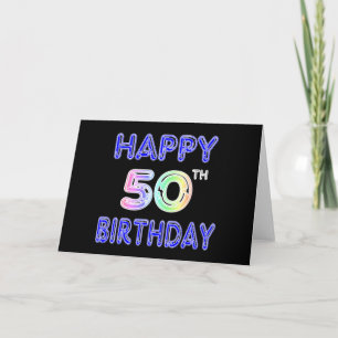 Carte Cinquantième cadeaux d'anniversaire et habillement