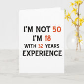 Carte cinquantième conceptions d'anniversaire (Fleur jaune)