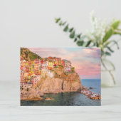 Carte Cinque Terre, coucher de soleil (Debout devant)