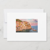 Carte Cinque Terre, coucher de soleil (Dos)