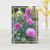 Carte Cinquième Anniversaire Mariage Souhaite 5 Chrysant (Fleur jaune)