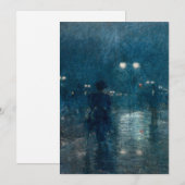 Carte Cinquième avenue Nocturne | Childe Hassam (Devant / Derrière)