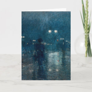 Carte Cinquième avenue Nocturne Childe Hassam
