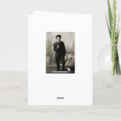 Carte Circa 1900 Funny Toilet Papier Guy Photo (Dos)