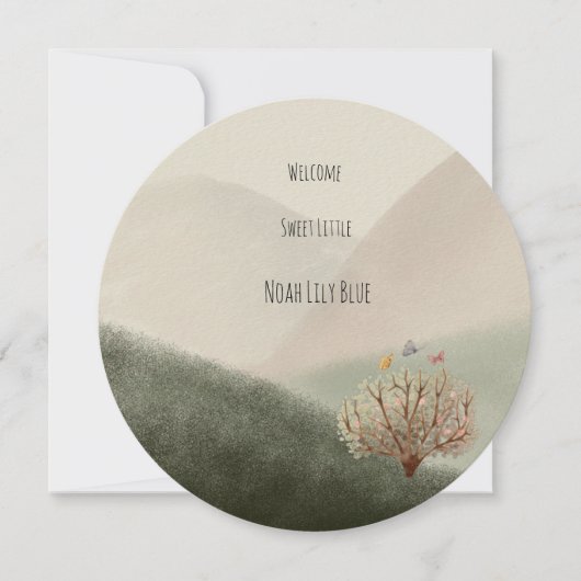 Carte (Circle) - Birth Announcement (Devant)