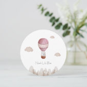 Carte (Circle) - Birth Announcement Elephant (Debout devant)