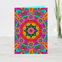 Circle of Happiness, decorative birthday card