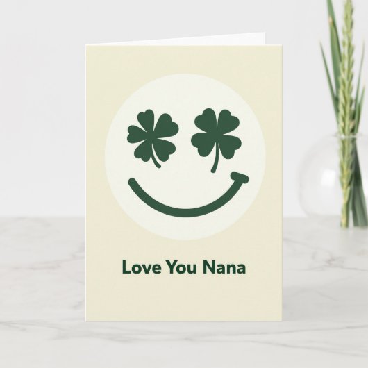 Carte Circle Smiling Nana Love You (Devant)