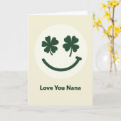 Carte Circle Smiling Nana Love You (Fleur jaune)