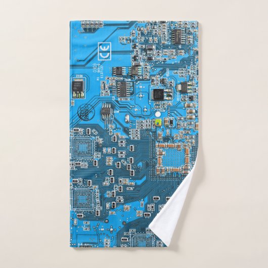 Carte circuit bleu circuit imprimé à circuit impri (Serviette à main)