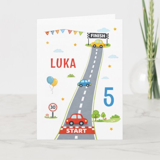 Carte Circuit de course pour enfants de voitures de cour (Devant)