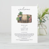 Carte Circuit de mariage de vignoble de cave à vin (Debout devant)