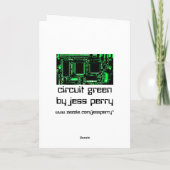 Carte Circuit Green 'Happy Birthday' (Dos)