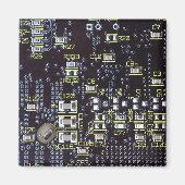 Carte Circuit Intégrée Sur Un Aimant (Devant)