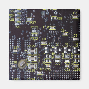 Carte Circuit Intégrée Sur Un Aimant