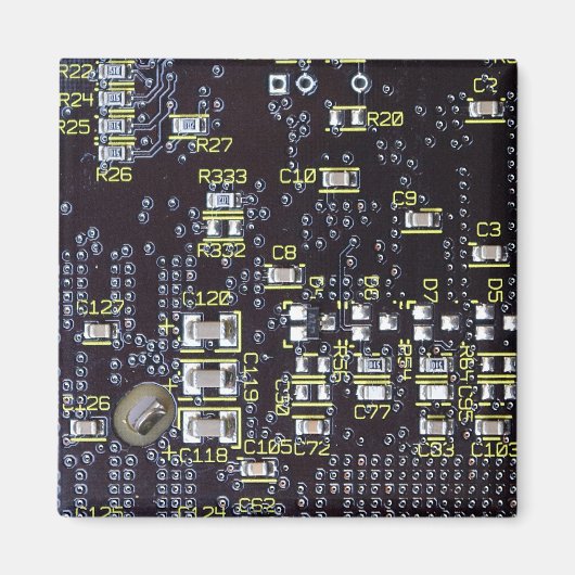 Carte Circuit Intégrée Sur Un Aimant (Devant)