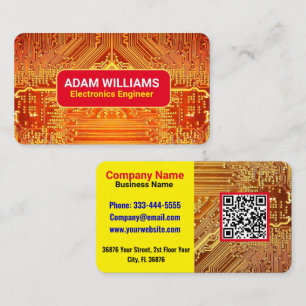 Carte circuit PCB (ingénieur électronique) Gold QR