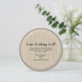 Carte Circulaire Wine Wishing Well Fête des mariée (Debout devant)