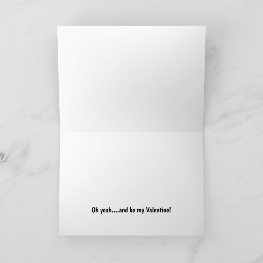 Carte Circuler dans mon train et siffler, Saint-Valentin (Intérieur)