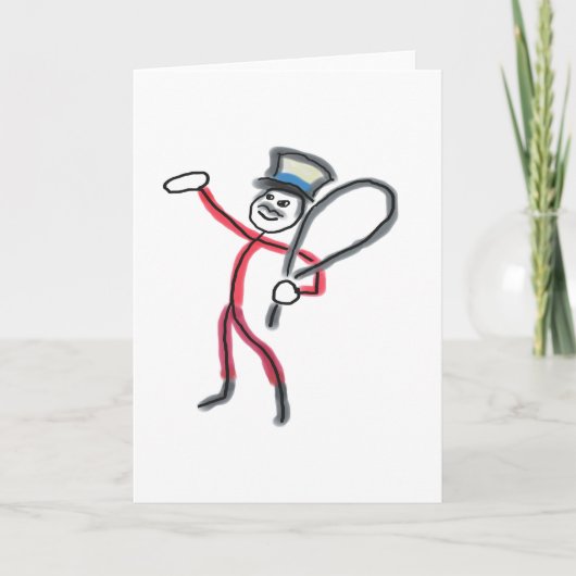 Carte Circus Ringmaster Stickman (Devant)