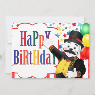 Carte Cirque d'anniversaire d'ours polaire