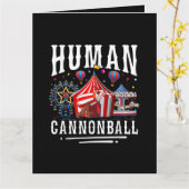 Carte Cirque de canon humain Carnaval (Fleur jaune)