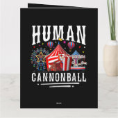 Carte Cirque de canon humain Carnaval (Dos)