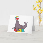 Carte Cirque exécutant le sceau (Fleur jaune)