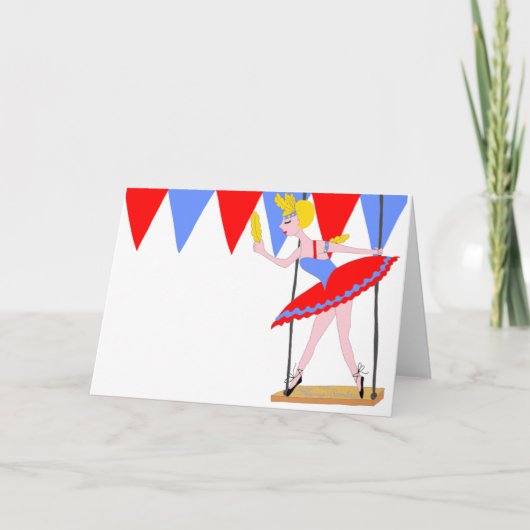 Carte Cirque Trapeze Artiste Cirque (Devant)