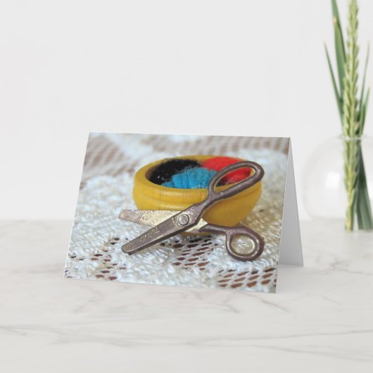 Carte Ciseaux et fils (Devant)