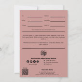 Carte Ciseaux Papillon Certificat Cadeau pour Coiffeur (Dos)