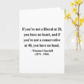 Carte Citation 15a de Winston Churchill (Fleur jaune)