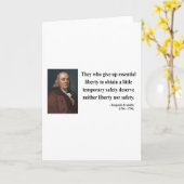 Carte Citation 1B de Ben Franklin (Fleur jaune)