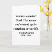 Carte Citation 3a de Winston Churchill (Fleur jaune)