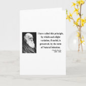 Carte Citation 6b de Charles Darwin (Fleur jaune)