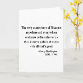 Carte Citation 7a de George Washington (Fleur jaune)