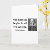 Carte Citation 7b de Shakespeare (Fleur jaune)