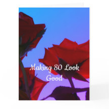 Citation 80 Ans Anniversaire Photo Rose  