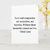 Carte citation 8a de Dalaï lama (Fleur jaune)