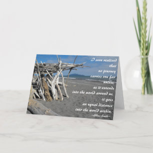 Carte Citation à propos du voyage
