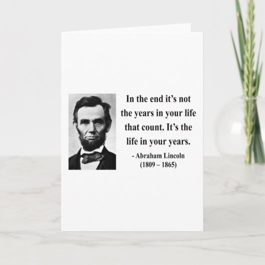 Carte Citation Abraham Lincoln 2b (Devant)